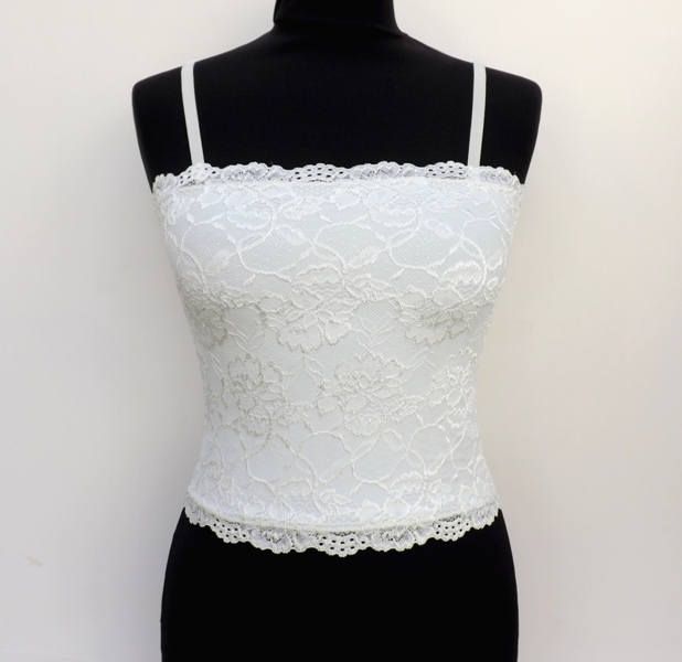 Ivory lined floral elastic lace tank top camisole by MissLaceAccessories on Etsy Floral Lace Tank Top, Lace Tube Top, White Lace Tank Top, Womens Tank Tops, Floral Lace Tops, Lace Bandeau, Ivory Bridal, Lace Camisole, Lace Corset