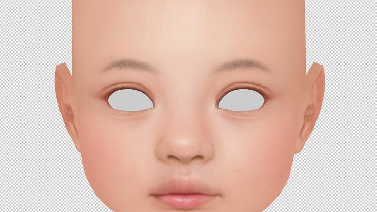 an image of a woman's face with big eyes