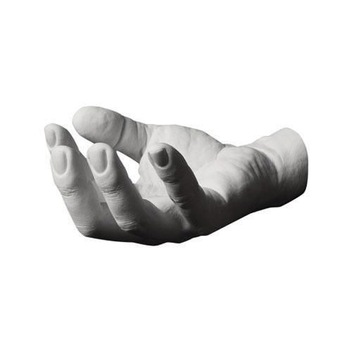 a black and white photo of a person's hand