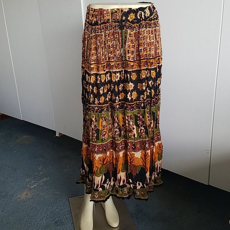 Floral Cotton Skirt We'll Fit Small Comedian Adjustable Drawstring Bohemian Yellow Skirted Bottoms, Yellow Skirt For Festival, Earthy Outfits, Cotton Skirt, Women Skirts Midi, Dream Closet, Midi Skirt, Womens Skirt, India