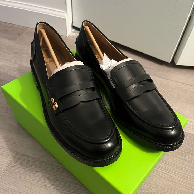 Sam Edelman Colin Black Leather Loafers, Size 9, Brand New/Never Worn Black Leather Loafers, Sam Edelman Shoes, Leather Loafers, Sam Edelman, Flat Shoes Women, Loafer Flats, Black Leather, Loafers, Street Style