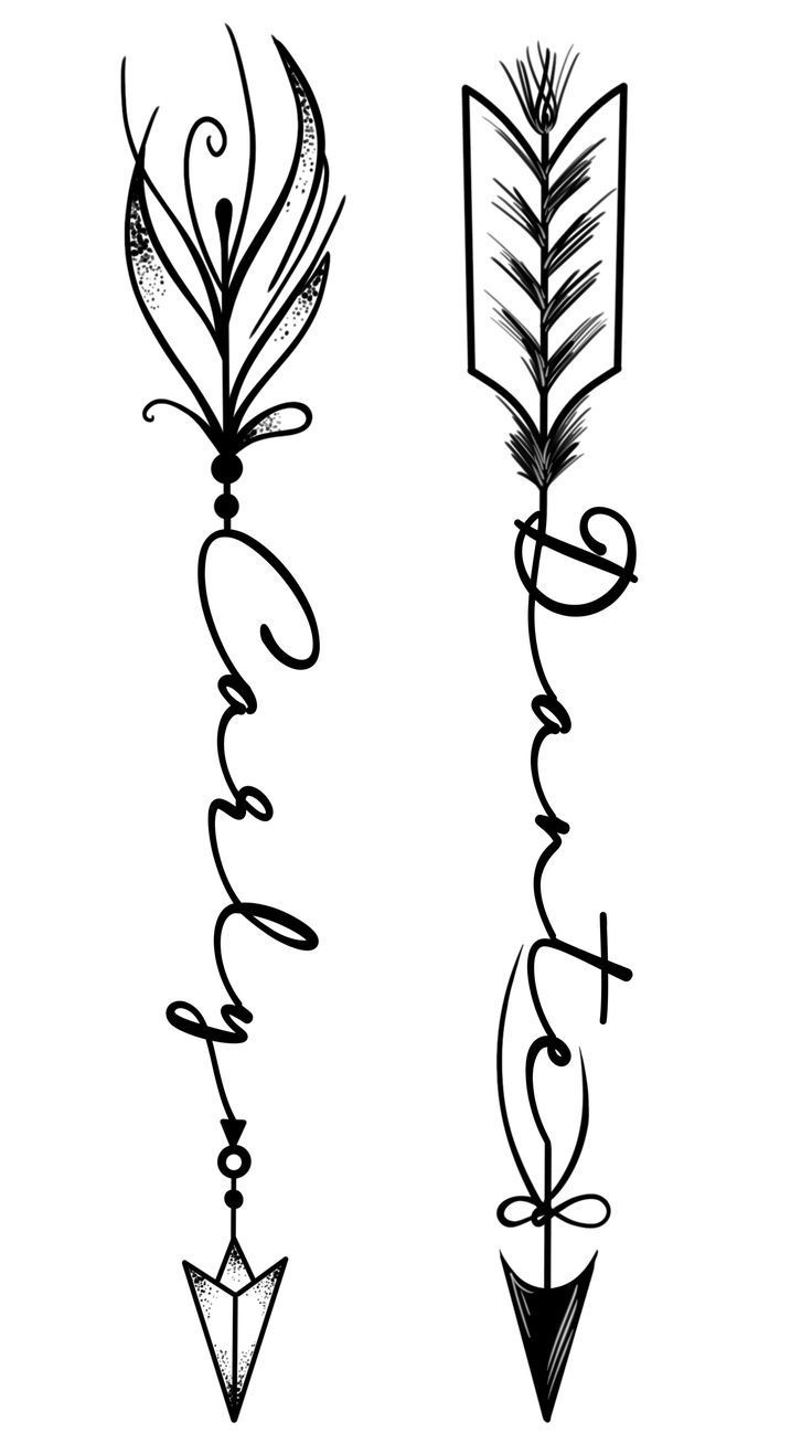 three arrows with the word faith written on them and an arrow that says faith in cursive writing