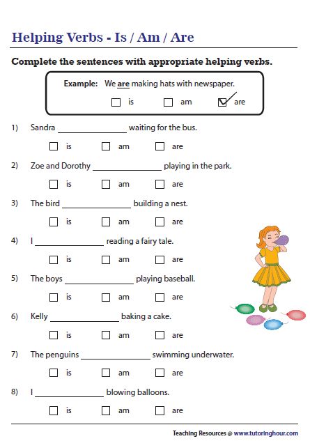 Helping Verbs Worksheet, Verbs For Kids, Easy Grammar, Verbs Worksheet, Ela Worksheets, Main Verbs, Helping Verbs, Verb Worksheets, English Grammar Worksheets