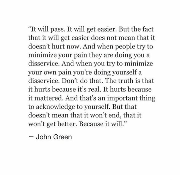 john green's quote about the fact that he doesn't know what to do