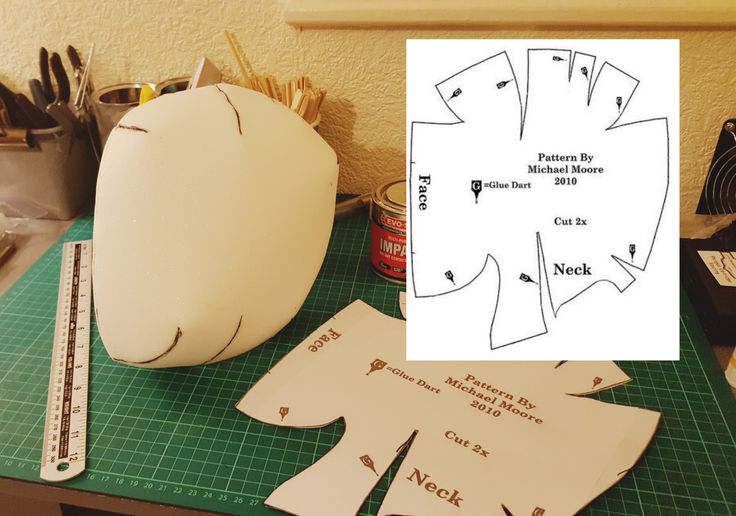 a paper pumpkin sitting on top of a cutting board next to scissors and other crafting supplies