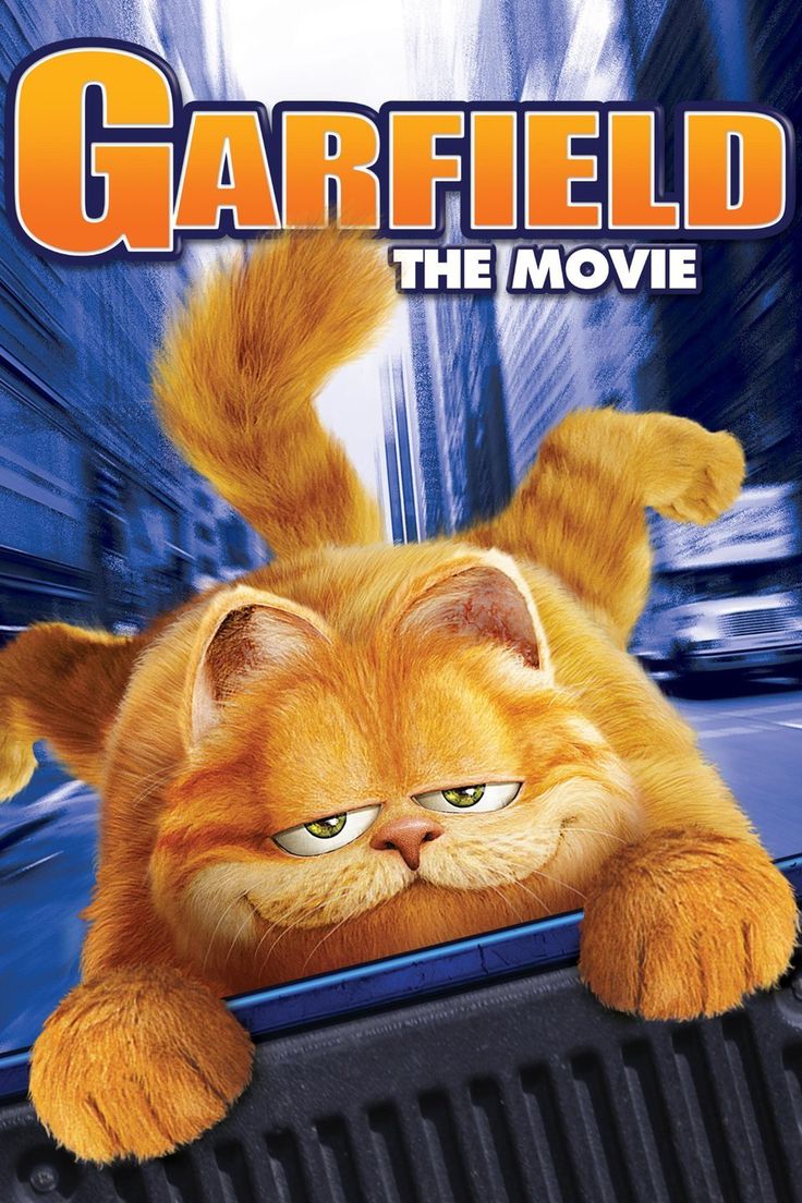 garfield the movie on dvd with an orange cat