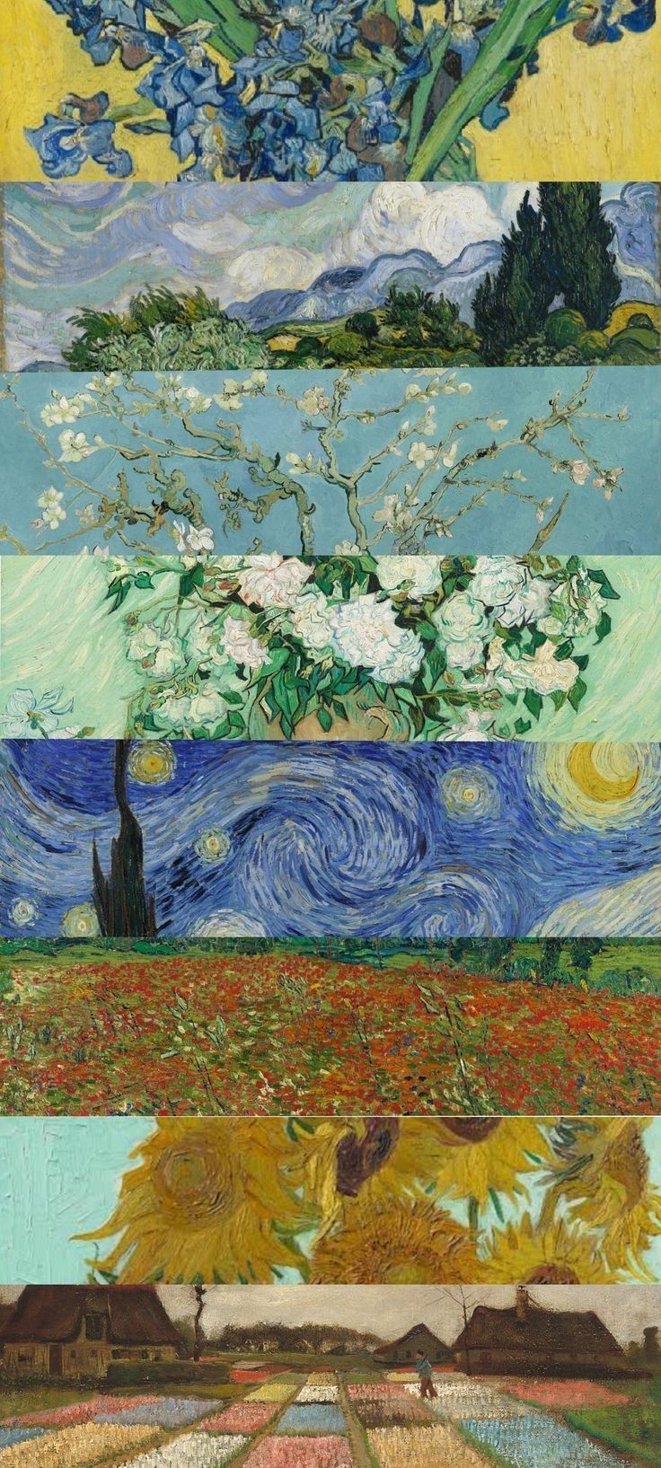 Paintings As Wallpaper, Surrealism Painting Wallpaper, Wallpaper Backgrounds Van Gogh, Van Gogh Wall Painting, Aesthetic Painting Wallpaper Iphone, Ipad Wallpaper Art Paintings, Van Ghog Paintings Wallpaper, Painted Phone Wallpaper, Vangoh Arts Aesthetic