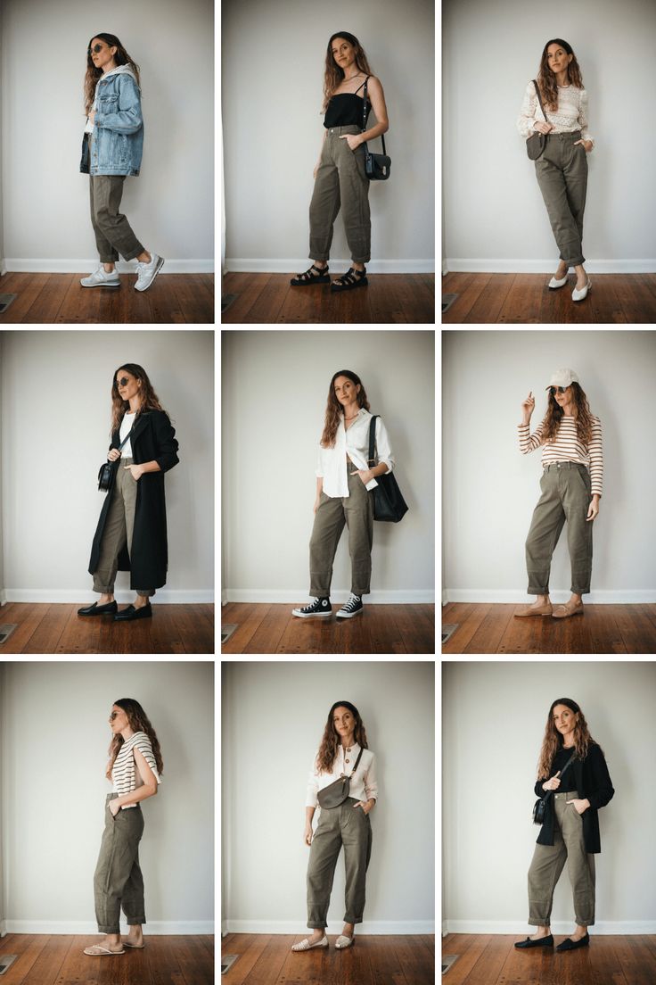 Outfits With Green Cargo Pants, Cargo Outfits Women, Green Cargo Pants Outfit, Stylish Capsule Wardrobe, Professional Business Casual, Khakis Outfit, Green Pants Outfit, Cargo Pants Outfit Women, Skater Outfits