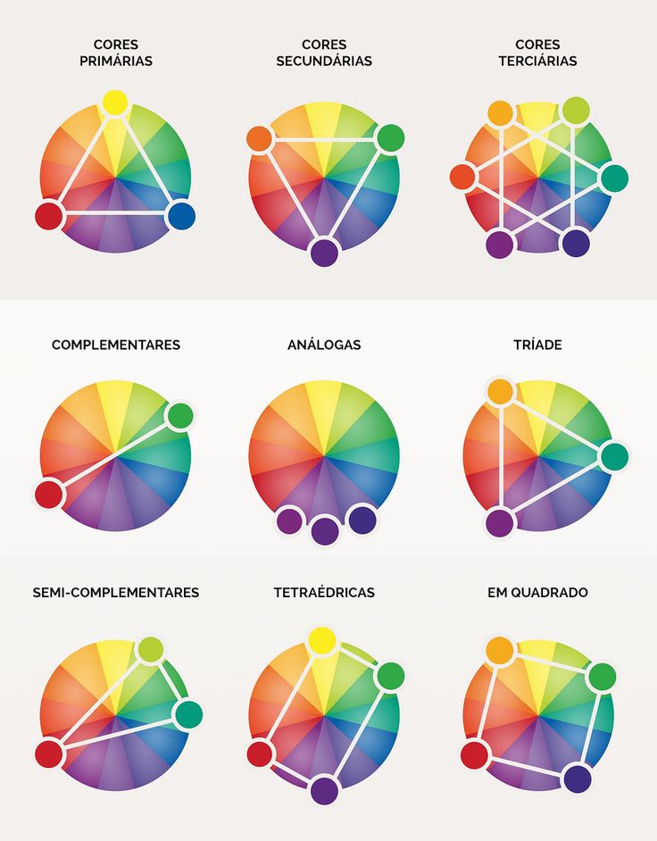 six different color combinations for the same logo