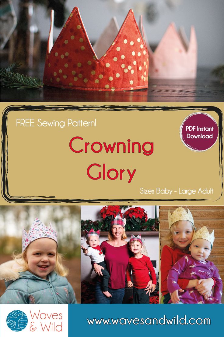 an advertisement for a crowning glory event with photos of children wearing crowns and smiling at the camera