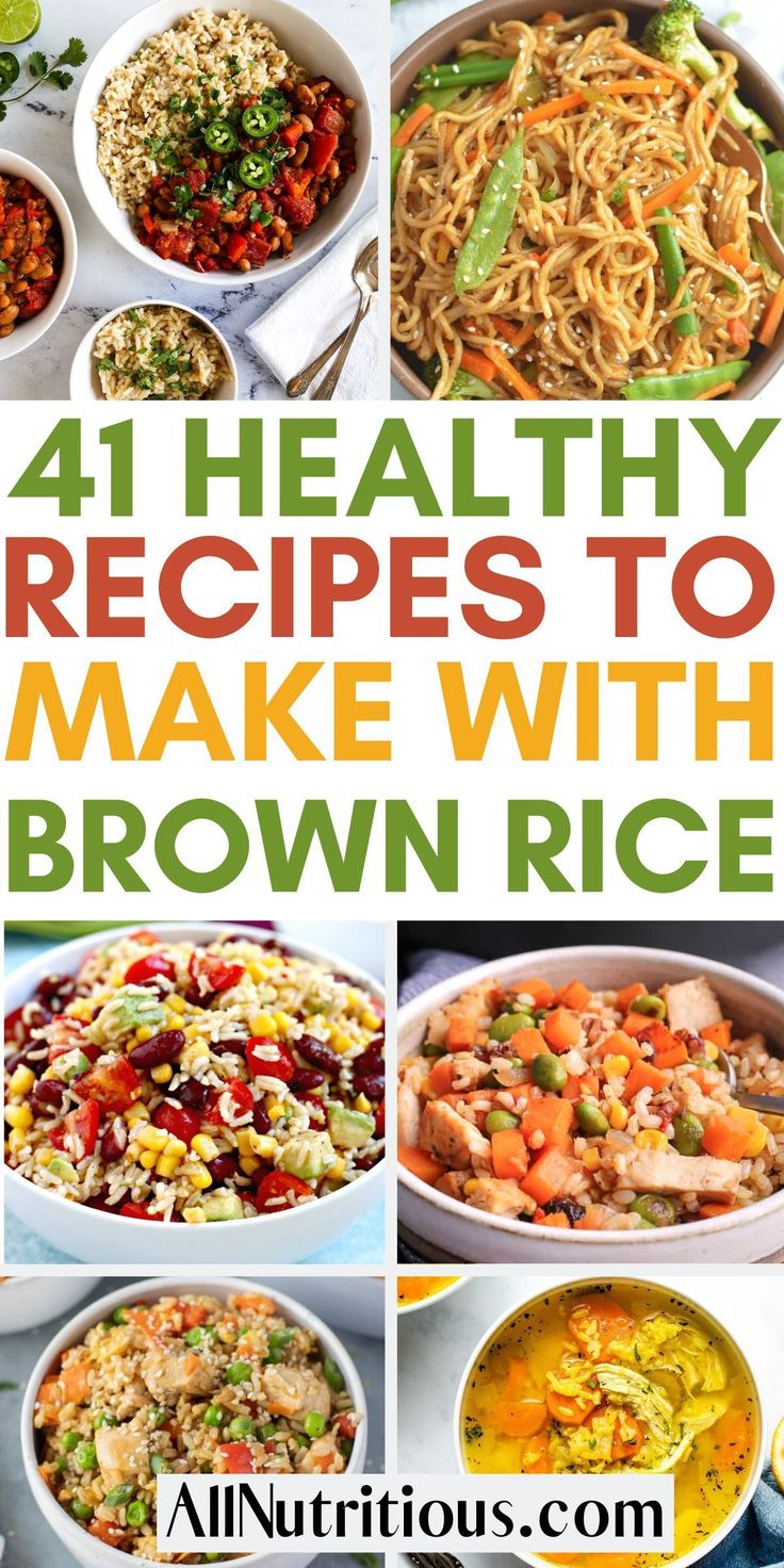 four healthy recipes to make with brown rice