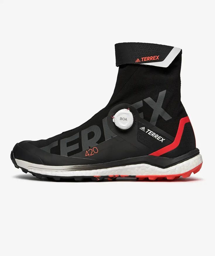 a pair of black and red shoes with the word apexx written on the side