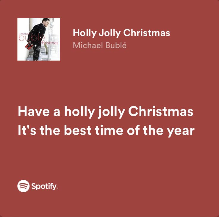 a red background with the words have a holly jolly christmas it's the best time of the year