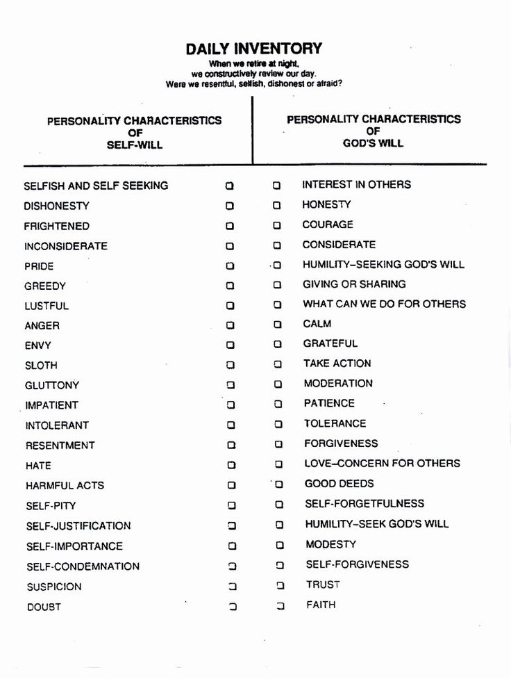 Step 10 Inventory, Personal Inventory Worksheets, Christian Counseling Worksheets, Self Inventory, Nar Anon, Life Inventory, Recovery Activities, Codependency Worksheets, Aa Steps