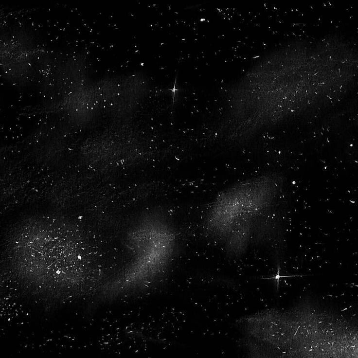 black and white photograph of stars in the night sky