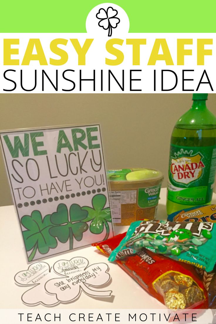 an easy to make st patrick's day gift idea for the kids with free printables