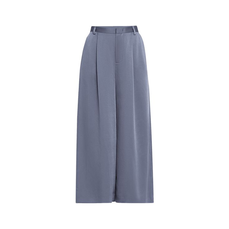 Vince classic satin culottes with a pleated front Approx. 25.1" inseam Mid rise Elasticized back waist Side slip pockets; welt back pockets Cropped fit Wide legs Zip fly; hook-and-bar closure Polyester Imported Chic Straight Pleated Culottes, Chic Pleated Straight Culottes, Satin Wide Leg Pants For Workwear, Formal Summer Bottoms With Pleated Waist, Wide Leg Bottoms With Pleated Waist For Evening, Evening Wide Leg Bottoms With Pleated Waist, Full Length Wide Leg Satin Pants For Work, Summer Evening Bottoms With Pleated Waist, Full Length Satin Wide Leg Pants For Work