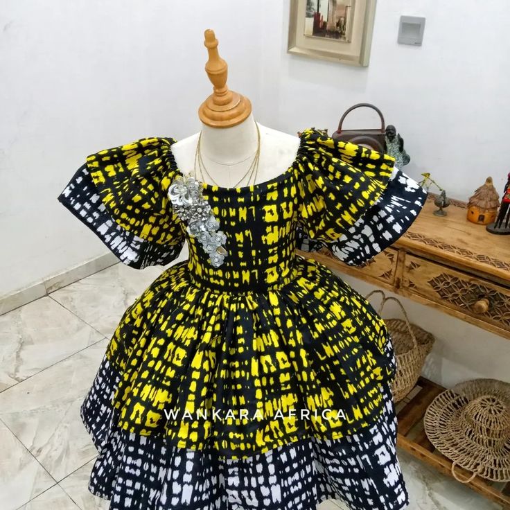 Kampala Styles For Kids Girl, Ankara For Kids Girls Dresses, Ankara For Children, Children Gowns Dresses Nigeria, Children Gowns Dresses Ankara, Kids Ankara Styles Children, Ankara Baby Gown, Children Ankara Gown Styles, Latest Children Ankara Gown