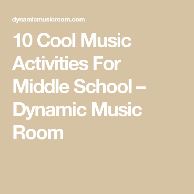 the words 10 cool music activities for middle school - dynamic music room