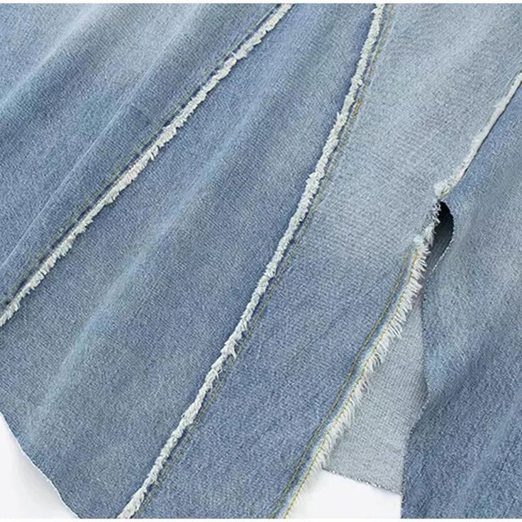 Fabric: DenimMain fabric composition: Cotton Spring Denim Skirt With Patchwork, Denim Skirt For Fall In Blue, Blue Denim Skirt For Fall, Fall Blue Denim Skirt, Spring Denim Blue Patchwork Denim Skirt, Denim Blue Patchwork Denim Dress, Spring Denim Blue Skirt With Patchwork, Blue Patchwork Denim Skirt For Spring, Spring Blue Patchwork Denim Skirt