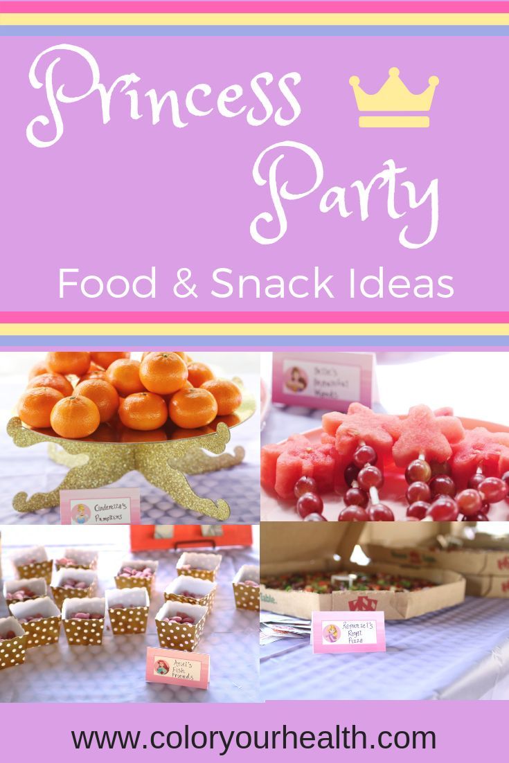 princess party food and snack ideas