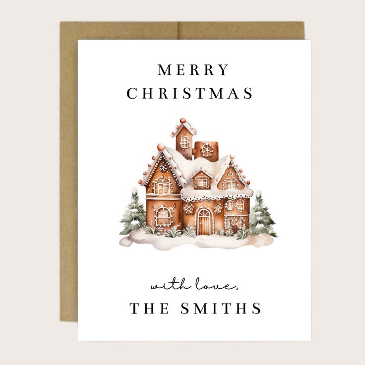 a christmas card with the words merry christmas written on it