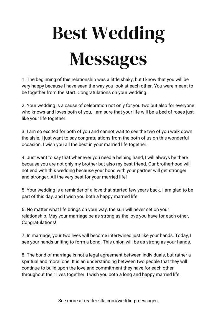 the best wedding messages to write for your husband or wife on their wedding day,