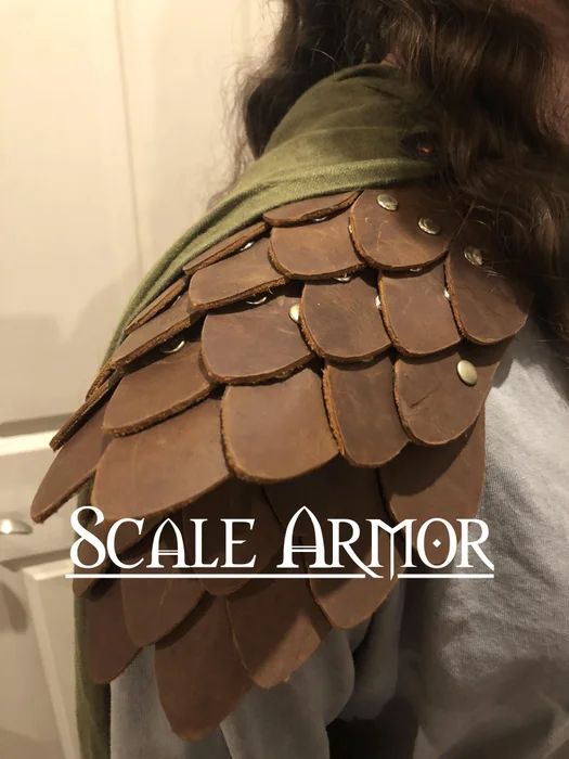 Leather Scale Armor : 5 Steps (with Pictures) - Instructables Cloth Armor, Diy Scale, Larp Diy, Dragon Scale Armor, Scale Armor, Viking Cosplay, Ren Faire Outfits, Plate Armor, Fantasy Craft