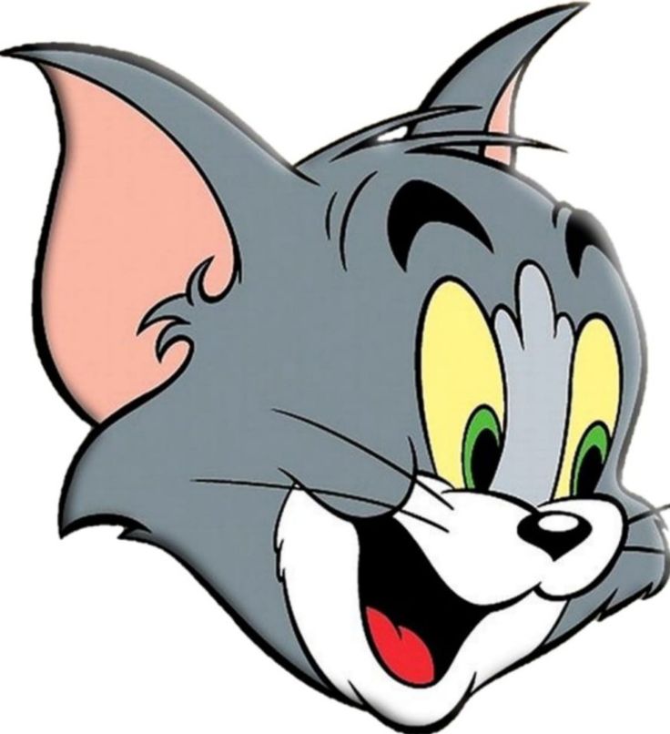 an image of a cartoon cat smiling