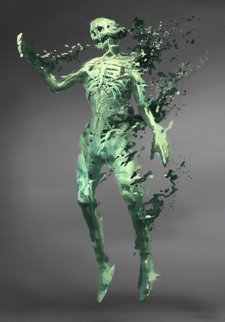 an image of a man with green paint on his body