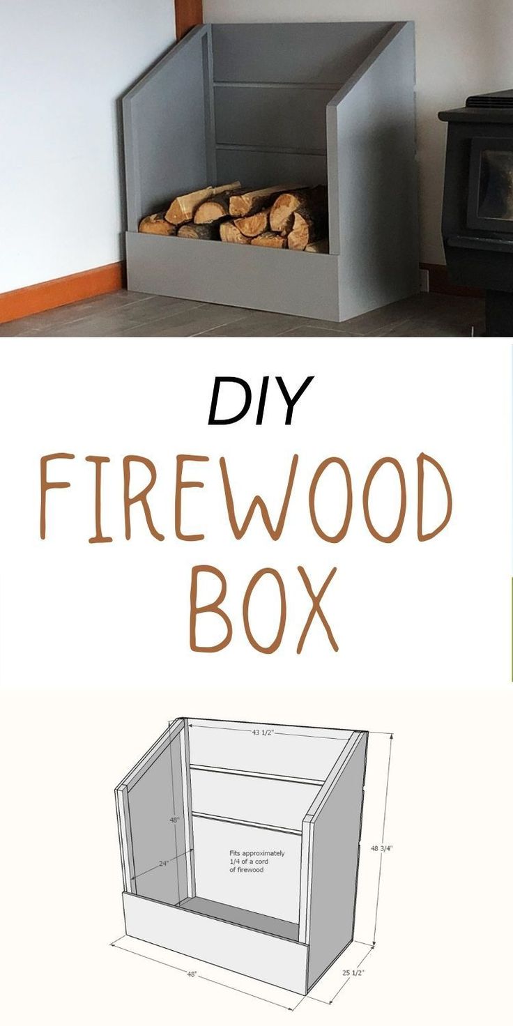 the diy firewood box is made from an old cabinet and has been turned into a dog house