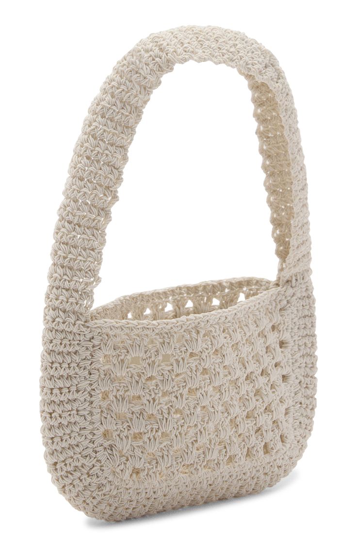 Finish a summery look with a woven handbag that's just the right size for your sunny-day essentials. Open top Shoulder straps 100% polyester Imported Eco-friendly Hobo Bag For Daily Use In Spring, Spring Woven Crochet Crossbody Bag, Summer Hobo Bag With Braided Handles For Daily Use, Spring Vacation Hobo Bag With Double Handle, Casual Straw Beach Bag, Beige Summer Hobo Bag With Adjustable Strap, Summer Beige Hobo Bag With Adjustable Strap, Spring Cream Tote Beach Bag, Spring Vacation Hobo Tote Bag