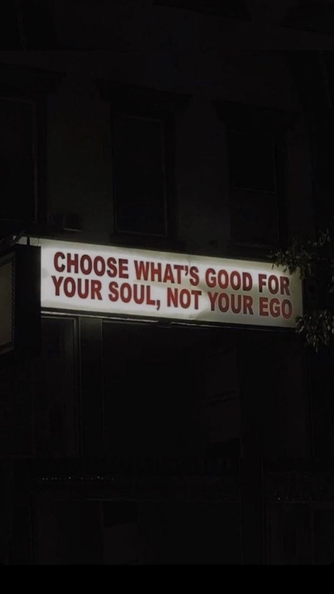 a sign that says choose what's good for your soul, not your egg