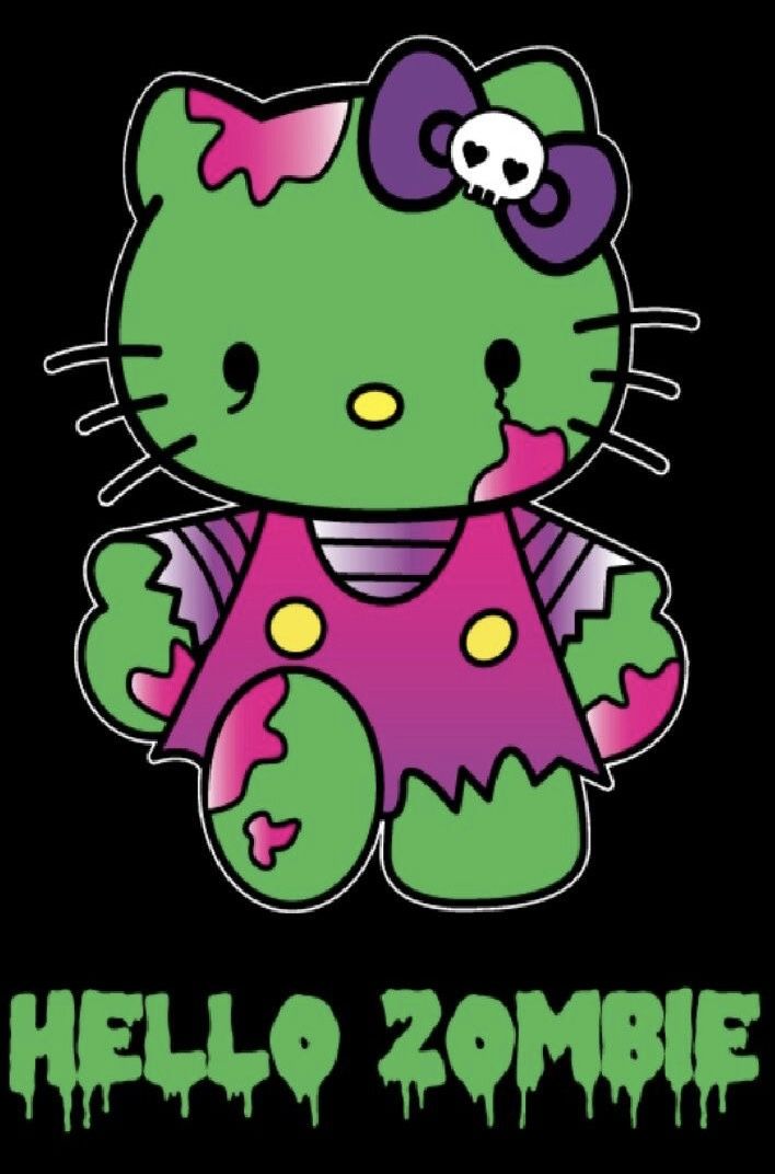 an image of hello kitty zombie