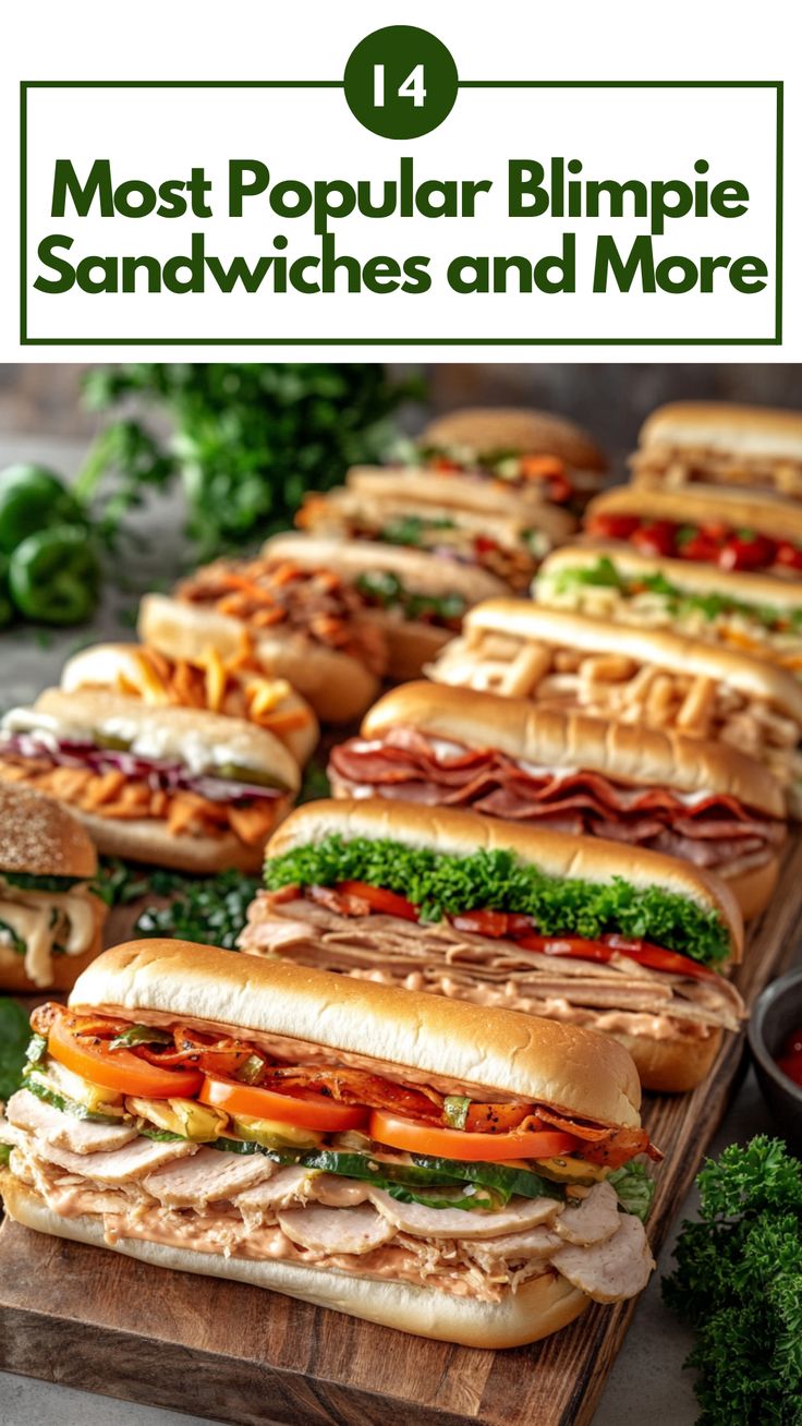 A selection of popular Blimpie sandwiches arranged on a table, showcasing a variety of flavors and ingredients, perfect for satisfying cravings. Sandwich Toppings, The Perfect Sandwich, Perfect Sandwich, Best Sandwiches, Menu Online, Simple Sandwiches, Delicious Sandwiches, Best Sandwich, Quick Lunches