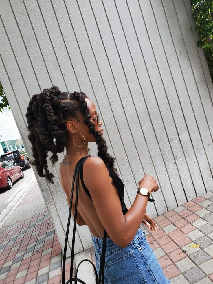 Jumbo Braids Aesthetic, Big Marley Twists Long, Jumbo Messy Twists, Jumbo Braids 4c Hair, Hairstyle With Marley Hair, Marley Twists Natural Hair, Long Chunky Twists, Jumbo Twists On Natural Hair, Jumbo Twist Ponytail