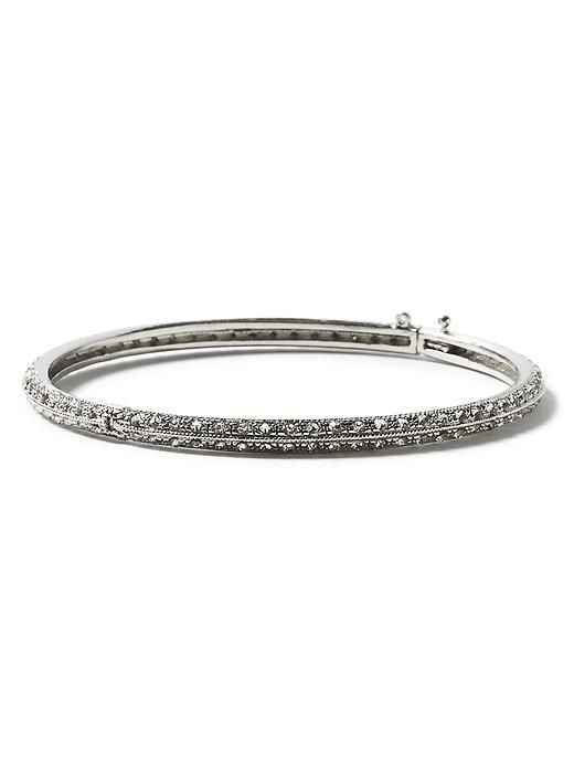 Sparkle Hinge Bangle Shop Jewelry, Hinged Bangle, Base Metal, Rhodium Plated, Hinges, Banana Republic, Silver Bracelet, Bangles, Sparkle