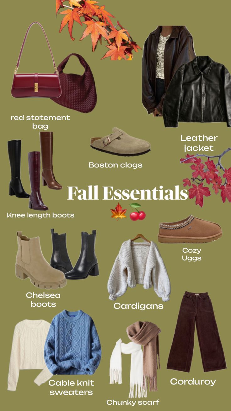 #fall #autmn #outfitinspo #essentials Fall Aesthetic Essentials, Autumn Lookbook Aesthetic, Autumn Closet Essentials, Fall And Winter Wardrobe Essentials, Fall Essentials Wardrobe 2024, Must Have Fall Pieces, Fall Outfits Essentials, Fall Walk Outfit, Fall Essentials Aesthetic