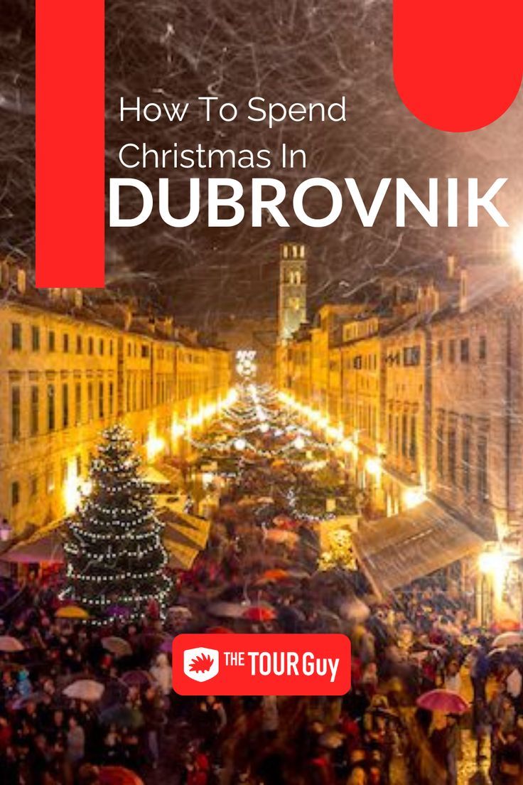 the cover of how to spend christmas in dubrownikk, with an image of people