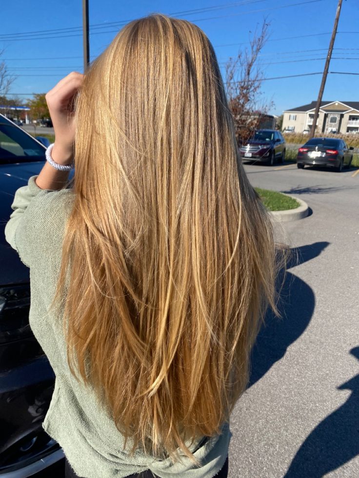 Long Layered Haircuts Unstyled, Long Layers Straight Hair Face Framing, Strait Hair With Layers, Long Layers On Long Hair Straight, Long Healthy Hair Blonde, Long Blonde Hair With Long Layers, Layers For Long Hair Unstyled, Simple Layers For Long Hair, Blonde Layers Straight