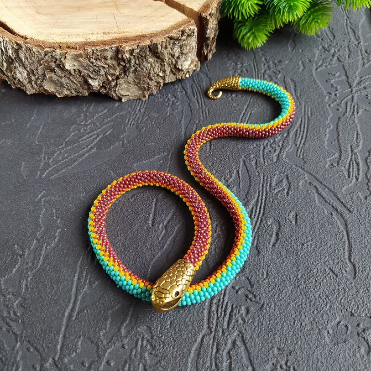 Handmade Snake-shaped Bohemian Jewelry, Handmade Bohemian Snake-shaped Jewelry, Handmade Bohemian Snake Jewelry, Handmade Snake-shaped Necklace For Gift, Handmade Snake Shape Necklace Gift, Handmade Snake Necklace For Gifts, Handmade Snake Shape Necklace For Gift, Handmade Snake-shaped Beaded Necklace For Gift, Handmade Bohemian Snake Necklace