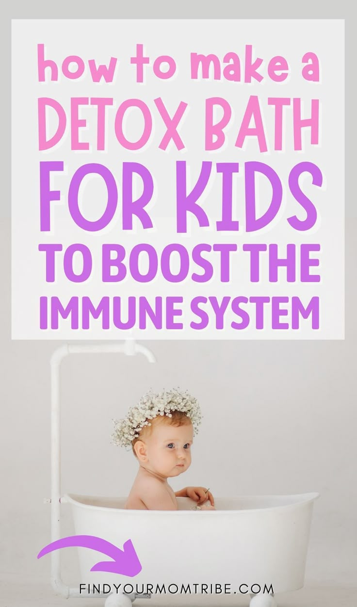 Bath For Sickness, Detox Bath For Sickness, Detox Bath For Colds, Detox Bath For Kids, Detox For Kids, Toddler Cold, Sick Toddler, Detox Bath Recipe, Detox Baths