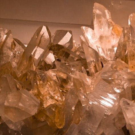 some very pretty pink crystals in a pile