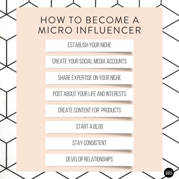 an info sheet with the words how to become a micro influencer