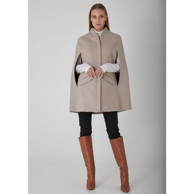 Chelsea Cashmere  Wool Cape Coat - Neutrals - Limited Edition Wool Cape Coat, I Fall To Pieces, Cashmere Cape, Wool Cape, Stocking Fillers For Her, Cape Coat, Ethical Clothing, Cashmere Wool, Independent Designers Fashion