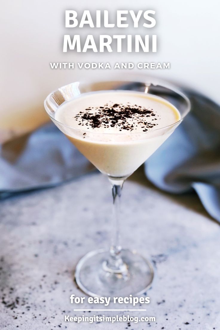 bailey's martini with vodka and cream