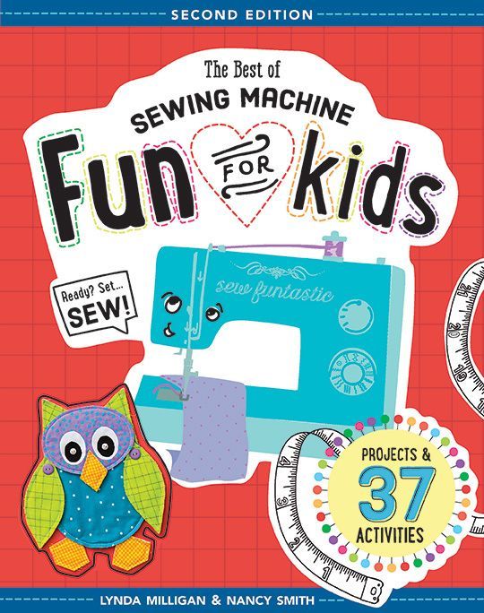 the sewing machine for kids app is displayed on an iphone screen, with instructions to sew