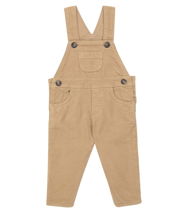 These camel beige overalls from Tartine et Chocolat are made from soft stretch-cotton corduroy, ensuring a comfy feel when they're roaming about. Corduroy Overalls, Baby Romper, Cargo Shorts, Stretch Cotton, Baby Shop, Khaki Pants, Onesies, Overalls, Rompers