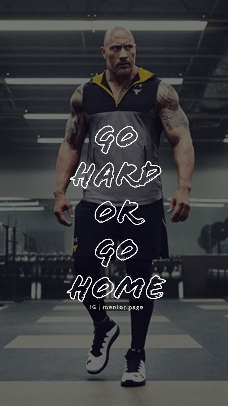 a man in a gym uniform with the words go hard or go home