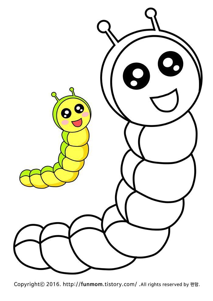 a very cute caterpillar with a big smile on it's face next to a